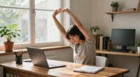 relaxing desk yoga routine