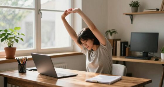 relaxing desk yoga routine