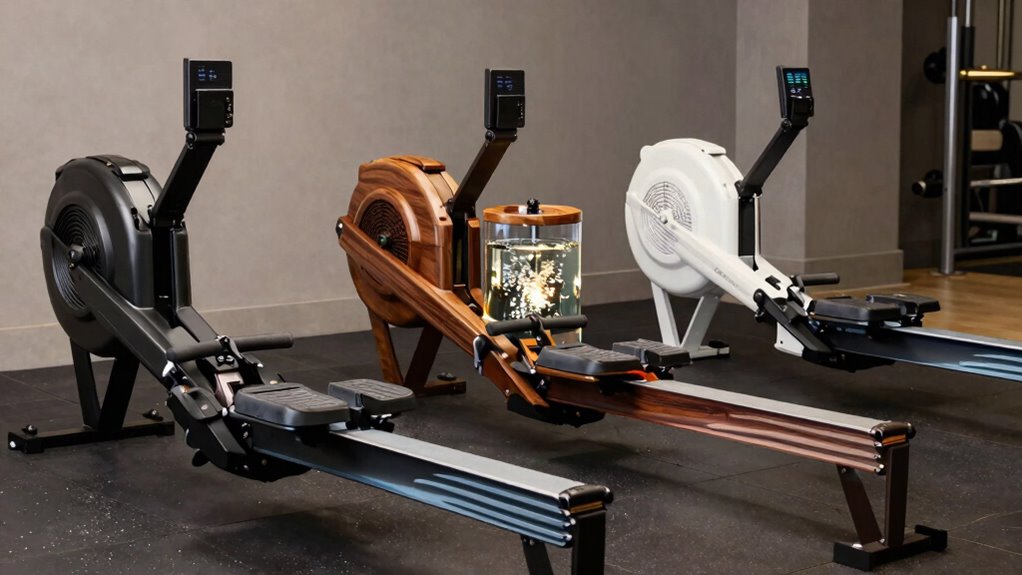 types of rowing machines